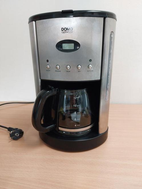 Domo Koffiezetapparaat 1,8 L met timer, in zeer goede staat, Electroménager, Cafetières, Comme neuf, Café moulu, Autres modèles