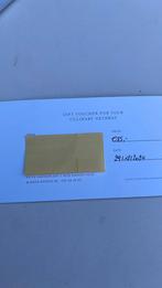 Cadeaubon restaurant blanco Knokke, Tickets en Kaartjes, Kortingen en Cadeaubonnen, Cadeaubon