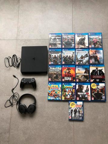 Sony PlayStation 4 Slim 1Terrabyte bundel met 17 games