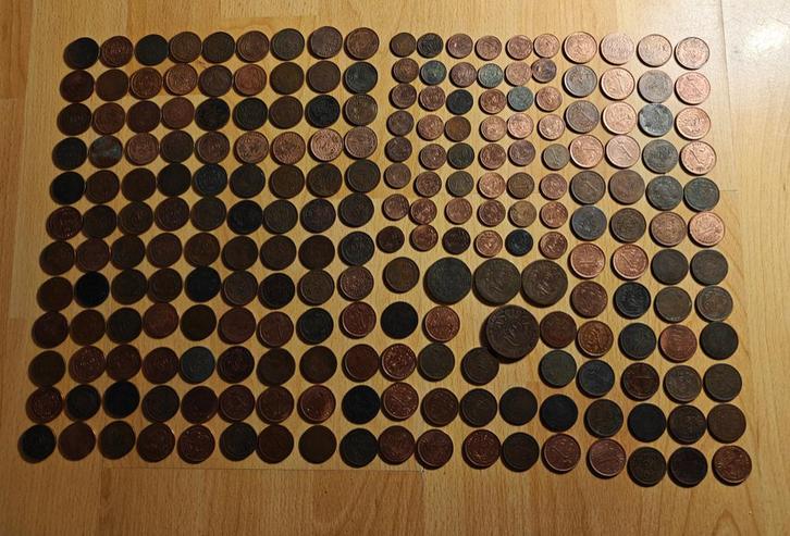 Lot 1, 2, 5 en 10 centiemen 1833 - 1919 België (225 stks), Postzegels en Munten, Munten | België, Setje, Ophalen of Verzenden