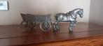 Paard en kar in tin, Enlèvement, Comme neuf, Cheval
