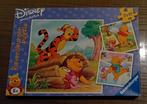 Puzzel Disney Winnie the Pooh 3x49 stuks + 1x48 extra, Ophalen of Verzenden, Zo goed als nieuw