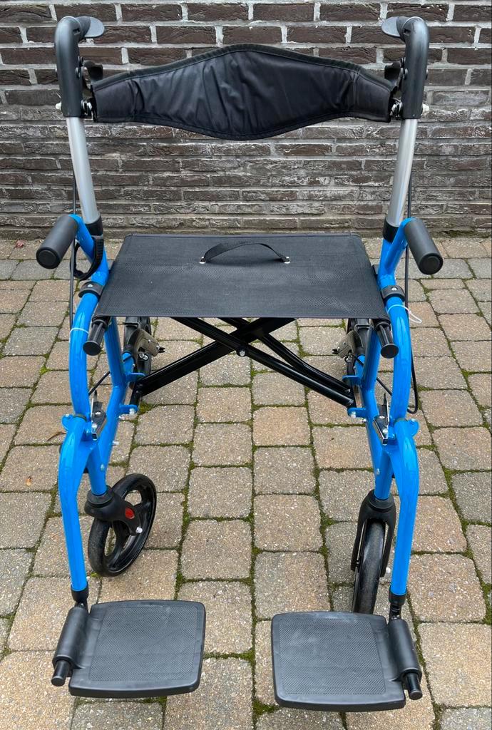 Rolstoel als nieuw - plooibaar voor vervoer, Diversen, Rolstoelen, Zo goed als nieuw, Ophalen