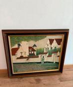 Authentiek schilderij met houten lijst + handtekening!, Ophalen