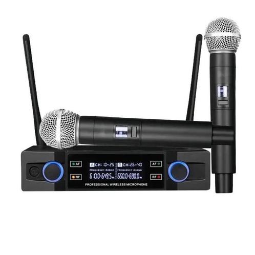 Professionele Draadloze Microfoon Systeem Dual Channel, Muziek en Instrumenten, Microfoons