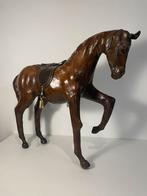 Vintage Lederen Paard (H: 41cm), Antiek en Kunst, Verzenden