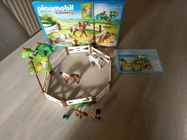 Playmobil Country Paardenweide 6931, Kinderen en Baby's, Speelgoed | Playmobil, Zo goed als nieuw, Complete set, Ophalen of Verzenden