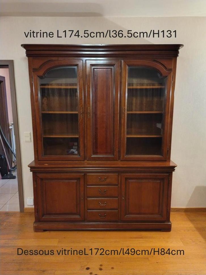 Ens de meubles en merisier brillant (dimensions sur photos), Antiek en Kunst, Antiek | Meubels | Kasten, Ophalen