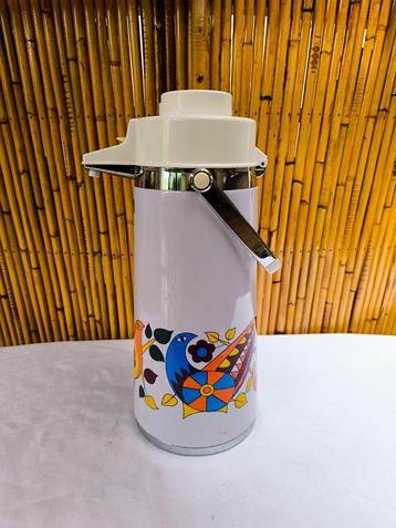 Vintage 1970 Sea Gull push thermos retro decoratie vogels beschikbaar voor biedingen