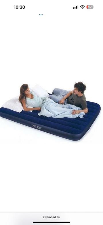 Matelas gonflable Intex 180 x 200, Enlèvement, Utilisé, 2 personnes