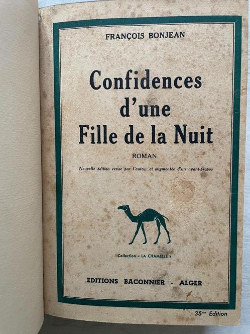 CONFIDENCES D'UNE FILLE DE LA NUIT - François Bonjean, Livres, Romans, Enlèvement ou Envoi
