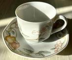 Tasse à café avec sous tasse "Fruit Garden" Villeroy & Boch, Ophalen of Verzenden, Zo goed als nieuw, Porselein