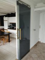 Glazen schuifdeur getint, Doe-het-zelf en Bouw, Raamkozijnen en Schuifdeuren, Overige materialen, Gebruikt, Overige typen, 150 tot 225 cm