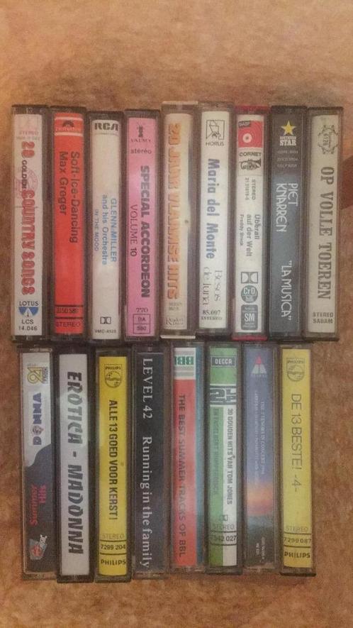 Lot audiocassettes (apart verkrijgbaar), Cd's en Dvd's, Cassettebandjes, Zo goed als nieuw, Origineel, 2 t/m 25 bandjes, Ophalen of Verzenden