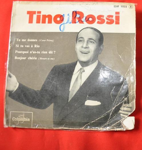 disque vintage 45 tours  tino rossi (x20163), Cd's en Dvd's, Vinyl | Overige Vinyl, Gebruikt, Ophalen of Verzenden