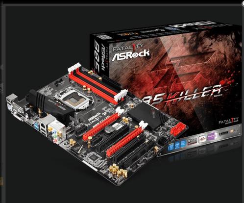 Carte Mère ASRock B85 KILLER + CPU i5 4690+ Vantilo., Computers en Software, Moederborden, Gebruikt, Intel, DDR3, Ophalen