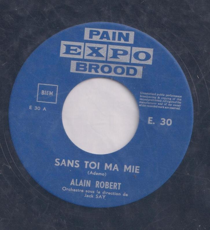 Alain Robert – Sans toi ma mie / Je me sens tres seul, Cd's en Dvd's, Vinyl Singles, Gebruikt, Single, Pop, 7 inch, Ophalen of Verzenden