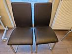 Zwarte stoelen, ideaal voor in een wachtzaal, Huis en Inrichting, Stoelen, Ophalen, Gebruikt