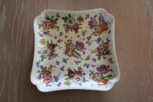 Boch Frères Kéralux - Fleurs de Saxe schaal, Antiek en Kunst, Antiek | Keramiek en Aardewerk, Ophalen of Verzenden
