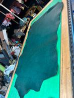 Groen tuigleer 3-3,5 mm dikte soepel met brandmerk nr 2, Ophalen of Verzenden, Groen