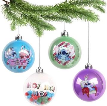 4 kerstballen Stitch - Disney - Nieuw  beschikbaar voor biedingen