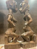 Baule man en Vrouw Figure - Baule - Ivoorkust, Antiek en Kunst, Kunst | Niet-Westerse kunst, Ophalen of Verzenden