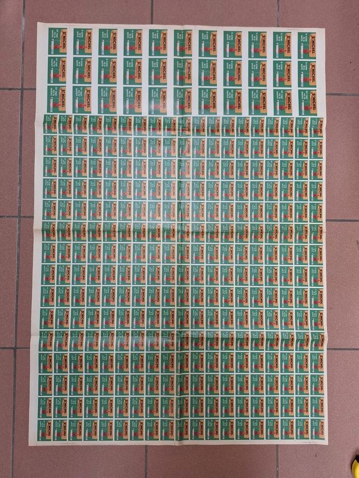 Affiche lucifer etiketten St Michel sigaretten Gosset, Verzamelen, Merken en Reclamevoorwerpen, Gebruikt, Verpakking, Ophalen of Verzenden