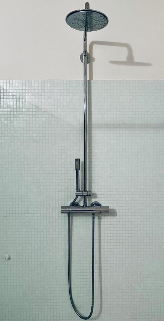 Rain shower doucheset Grohe, Doe-het-zelf en Bouw, Sanitair, Zo goed als nieuw, Douche, Chroom, Ophalen