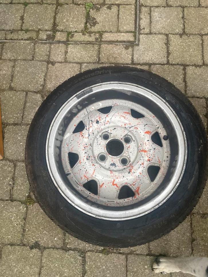 Wielen 4x100 195/50r15, Autos : Pièces & Accessoires, Pneus & Jantes, Pneu(s), Enlèvement