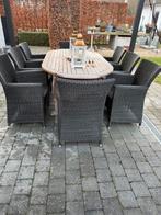 Tuinstoelen, Quality Collection. Kleur zwart, Tuin en Terras, Ophalen, Gebruikt, Rotan, 8 zitplaatsen