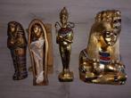 Houten Egyptische beelden., Verzamelen, Ophalen of Verzenden