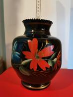 zwart vaasje glas, Ophalen of Verzenden