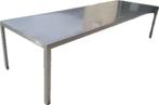 TM design tafel in Inox, Tuin en Terras, Ophalen, Zo goed als nieuw, Rechthoekig, Rvs