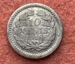 Nederlandse 10 cent 1918, Zilver, Koningin Wilhelmina, 10 cent, Ophalen of Verzenden