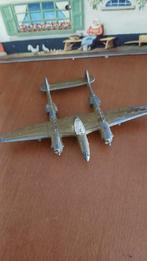 Vintage gegoten metalen P-38 lightning van hubley, Ophalen of Verzenden, Zo goed als nieuw