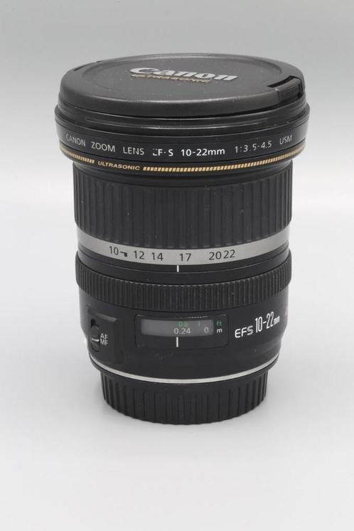 Objectif grand angle Canon EFS 10-22 mm, TV, Hi-fi & Vidéo, Photo | Lentilles & Objectifs, Comme neuf, Objectif grand angle, Enlèvement