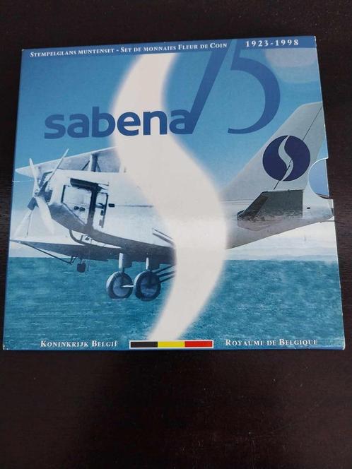 75 jaar Sabena 1923-1998 koninklijke munten van Belgie, Postzegels en Munten, Munten en Bankbiljetten | Verzamelingen, Munten