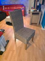 Stoelen eetkamer gevlochten riet, Huis en Inrichting, Stoelen, Ophalen, Gebruikt, Bruin, Past perfect bij lichte tafel