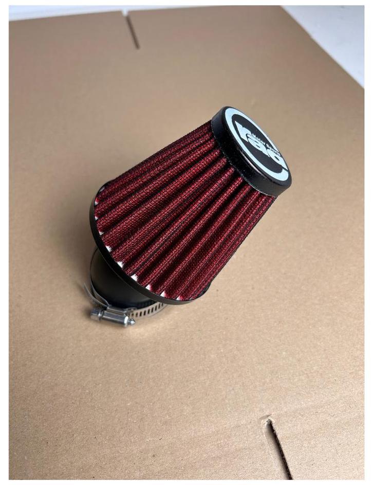 Luchtfilter bordeaux 45 graden angled - 35mm of 48mm, Fietsen en Brommers, Brommeronderdelen | Algemeen, Nieuw, Overige typen
