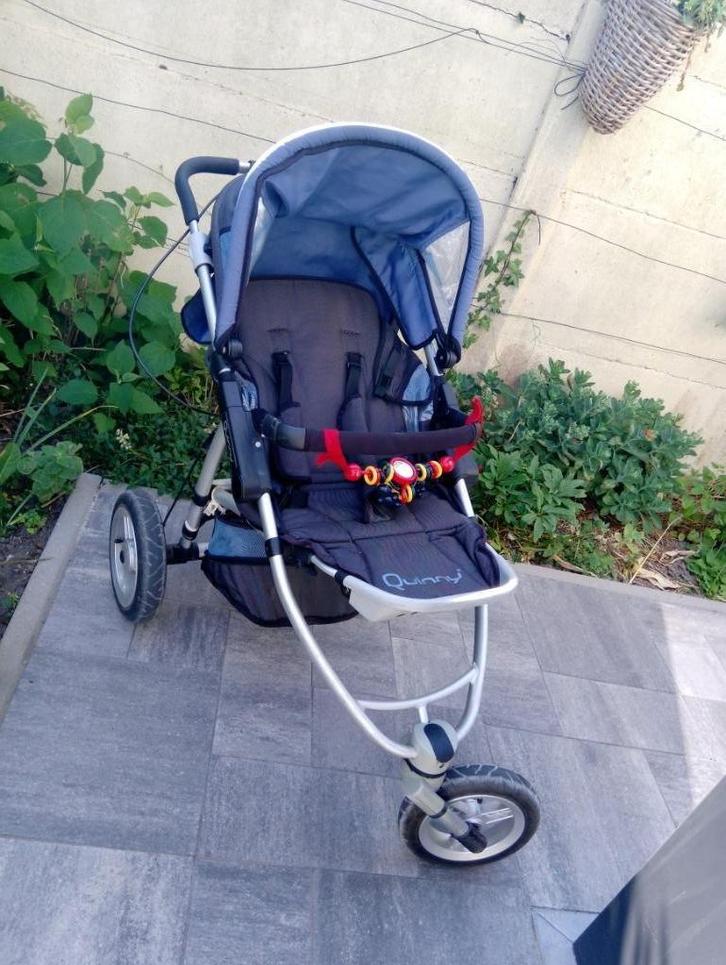 buggy Quinny 3 in 1 (incl. maxicosi en draagmand), Kinderen en Baby's, Buggy's, Gebruikt, Quinny, Regenhoes, Verstelbare rugleuning