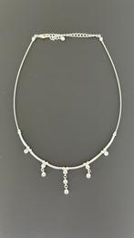 Ketting zilver met strass, Ophalen, Zo goed als nieuw, Zilver, Met strass