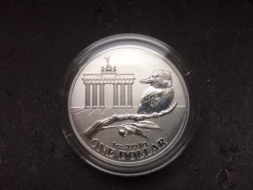 2020 RAM Exclusive - Kookaburra WMF Berlin uitgave - silver, Postzegels en Munten, Munten | Oceanië, Losse munt, Zilver, Ophalen of Verzenden