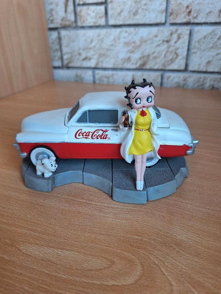 Betty Boop Box Car Vintage Coca-Cola 1e editie 2000, Verzamelen, Beelden en Beeldjes, Nieuw, Mens, Ophalen of Verzenden