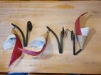 3 oosterse wandlampen - palmblad - rood, Ophalen, Gebruikt, Overige materialen, Oosters