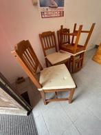 tafel met 4 stoelen, 50 tot 100 cm, 100 tot 150 cm, Gebruikt, Rechthoekig