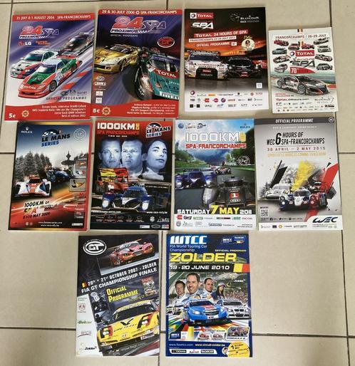 Programmes courses Francorchamps / Zolder 2004 - 2018, Collections, Marques automobiles, Motos & Formules 1, Utilisé, Voitures