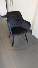 8 nieuwe stoelen/clubzetels velours zwart, Nieuw, Overige materialen, Vijf, Zes of meer stoelen, Zwart