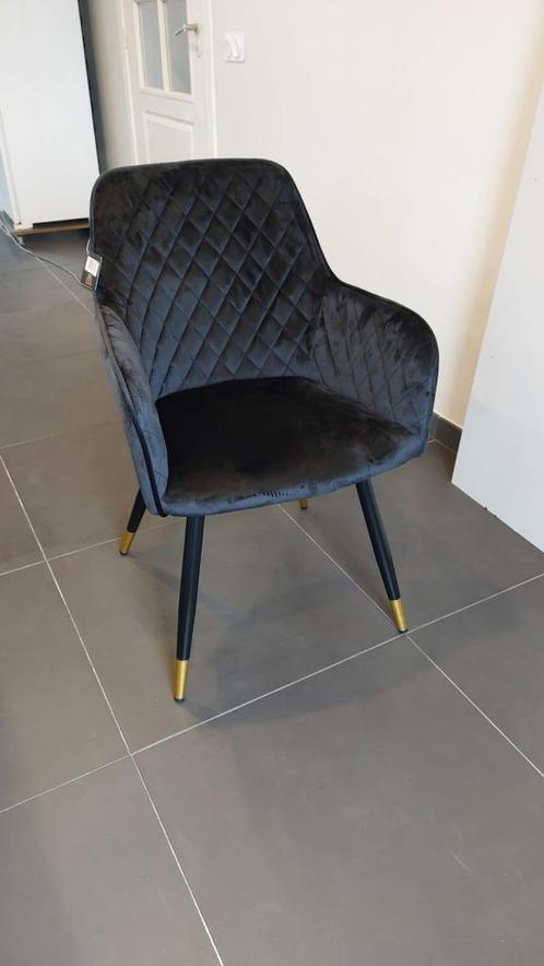 8 nieuwe stoelen/clubzetels velours zwart, Huis en Inrichting, Stoelen, Nieuw, Vijf, Zes of meer stoelen, Overige materialen, Zwart