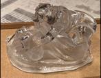 Statue en verre, maman ourse avec bébé., Enlèvement ou Envoi