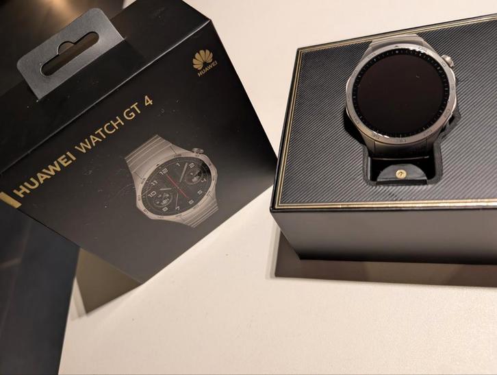 Huawei Watch GT4 - silver metal, Handtassen en Accessoires, Smartwatches, Zo goed als nieuw, Android, Waterdicht, Ophalen
